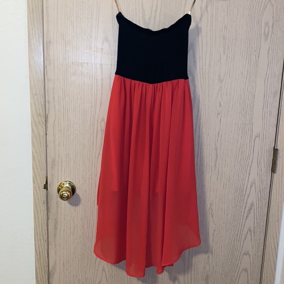 High low strapless dress - Picture 2 of 3